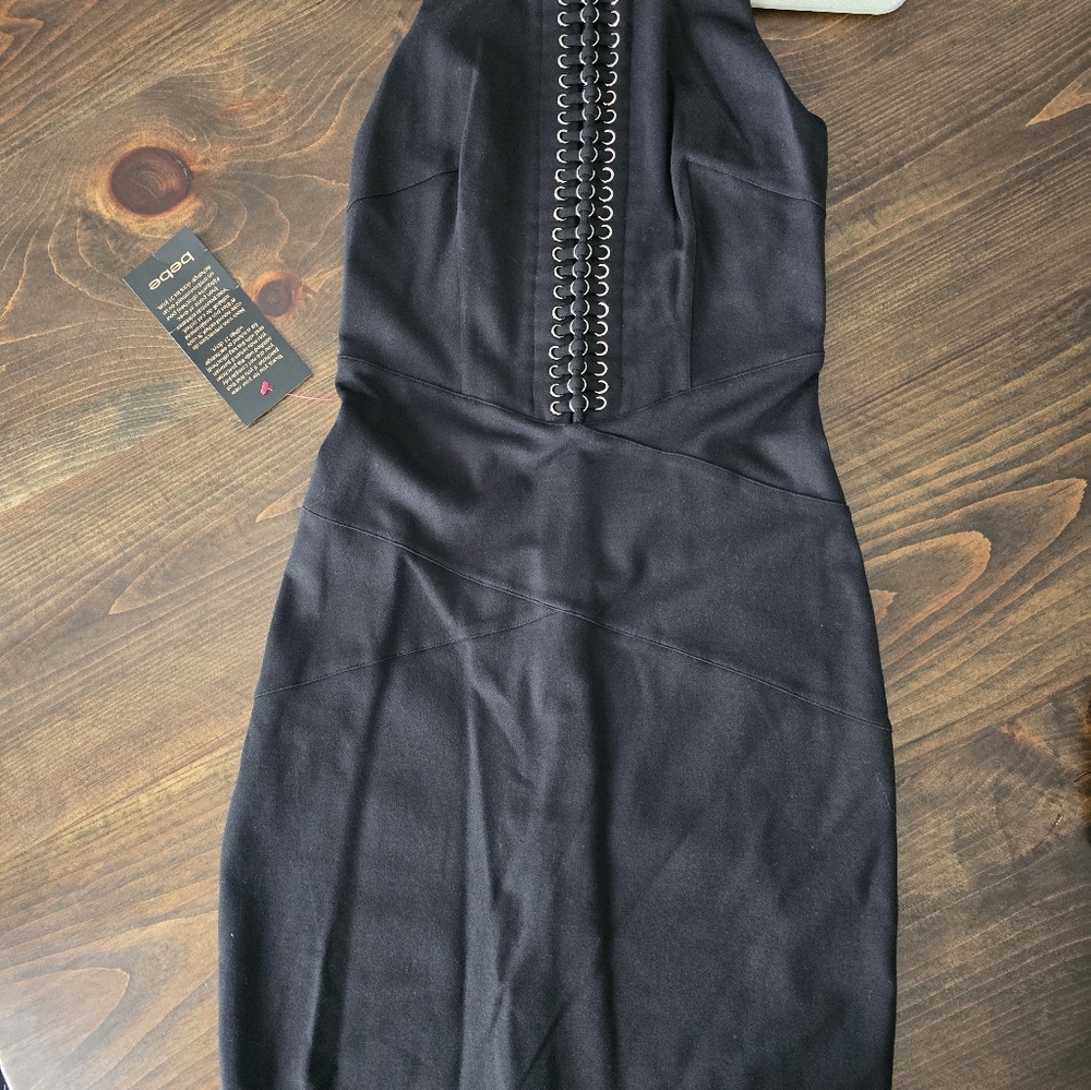 Chic Black Dress with Embellished Detail